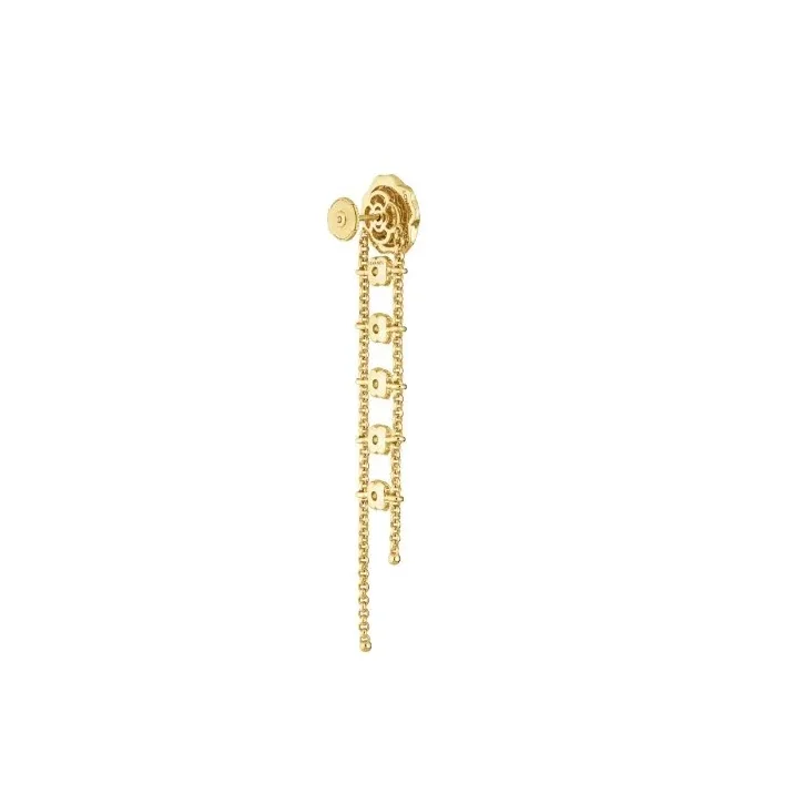 Chanel Bouton De Camélia Transformable Earrings Yellow Gold