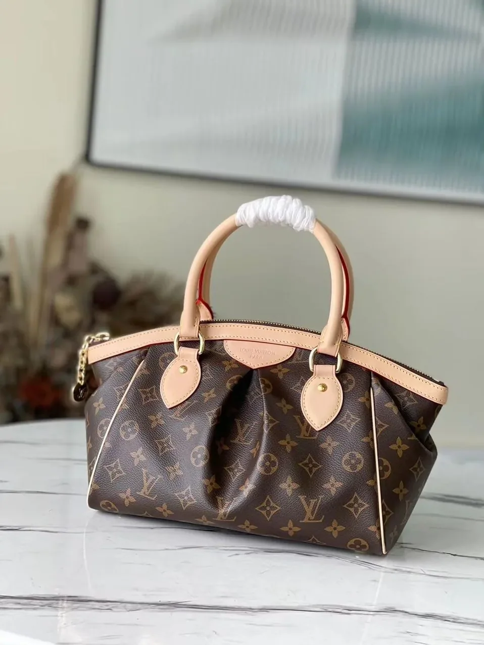 Louis Vuitton Tivoli PM Bag Monogram Canvas Brown /