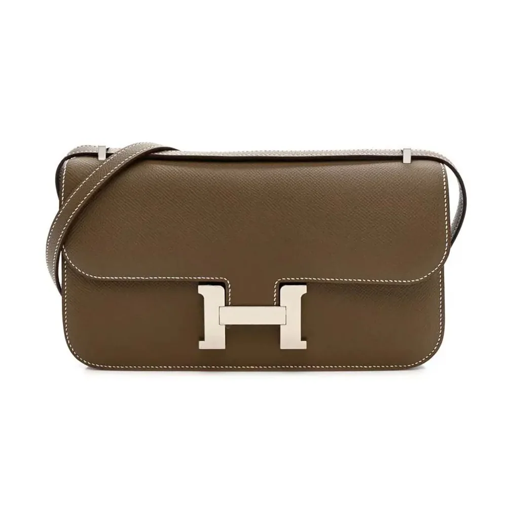 Hermes Constance Elan Epsom Silver for Women in Gray