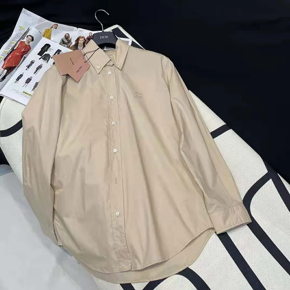 Miu Miu Poplin Shirt-MK1693_10RG_F0A08 for Women