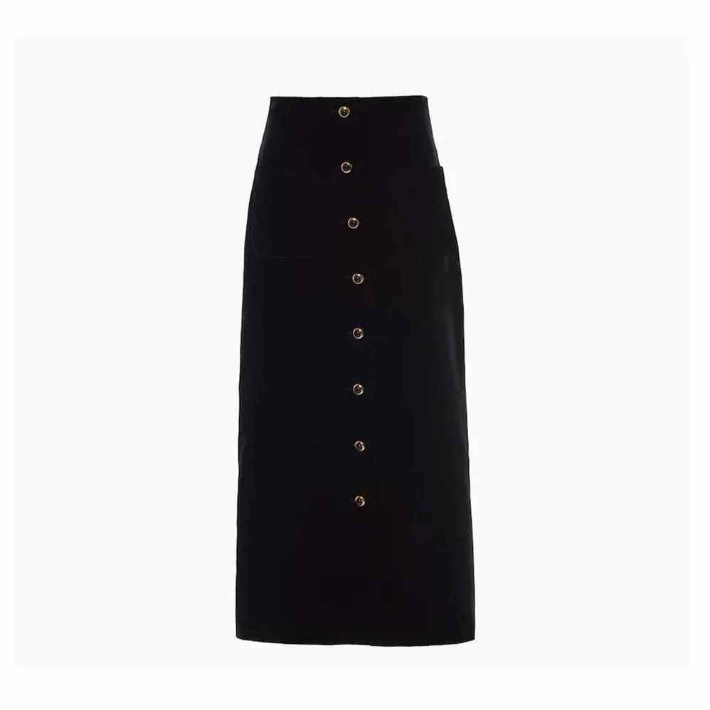 Miu Miu Long Velvet Skirt with Jacquard Logo for Women Miu Miu Long Velvet Skirt with Jacquard Logo for Women