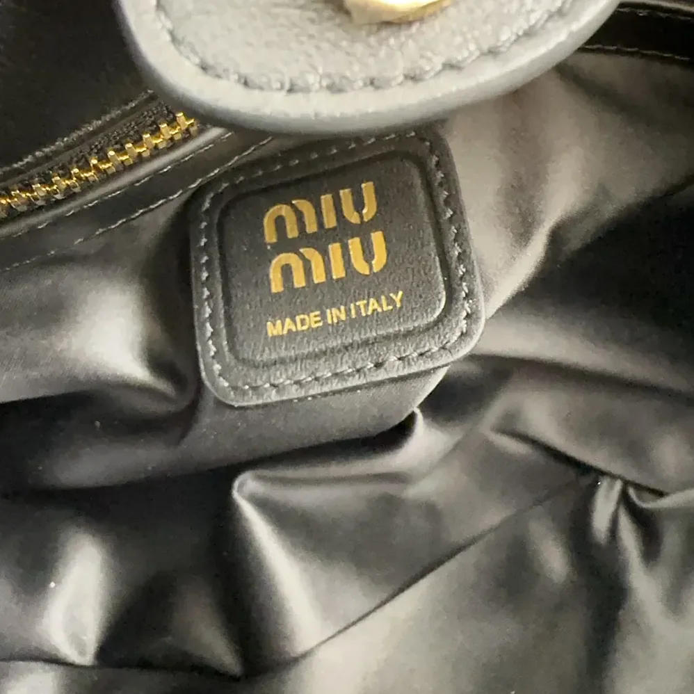 Miu Miu Joie Nappa Leather Bag for Women in Black