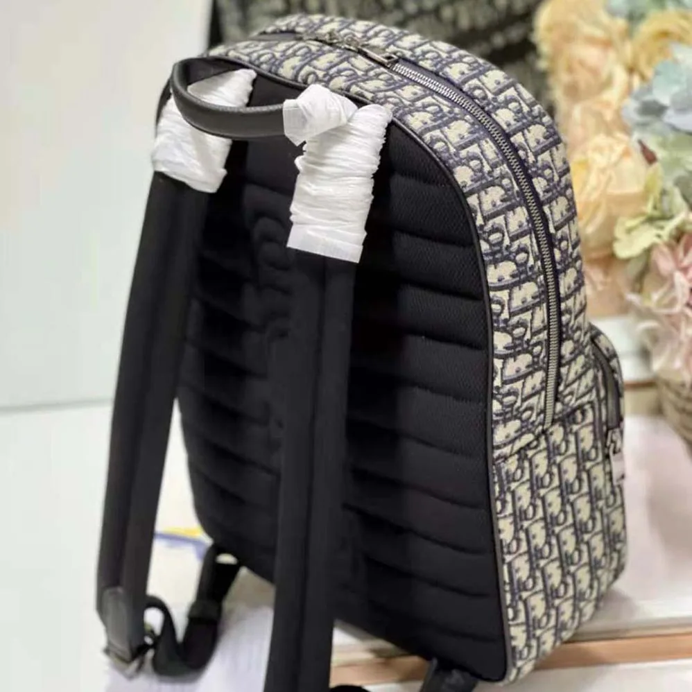 Dior Safari Backpack Beige and Black Dior Oblique Jacquard for Men Dior Safari Backpack Beige and Black Dior Oblique Jacquard for Men