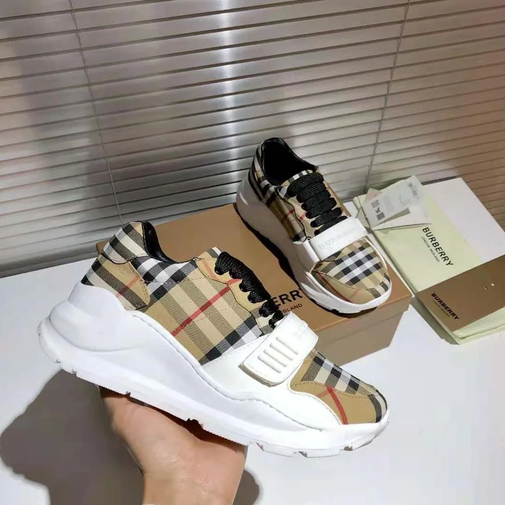 Burberry Vintage Check Cotton Sneakers for Unisex