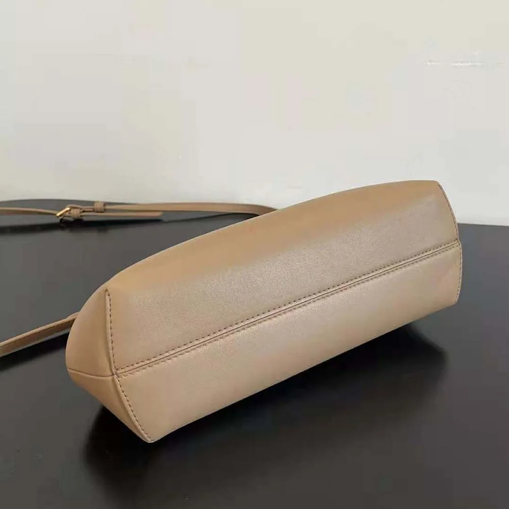 Fendi First Small Beige Leather Bag with Exotic Details for Women