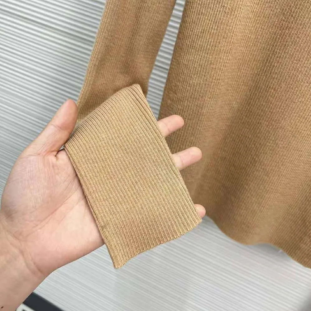 Prada Superfine Wool Turtleneck Sweater for Women in Brown