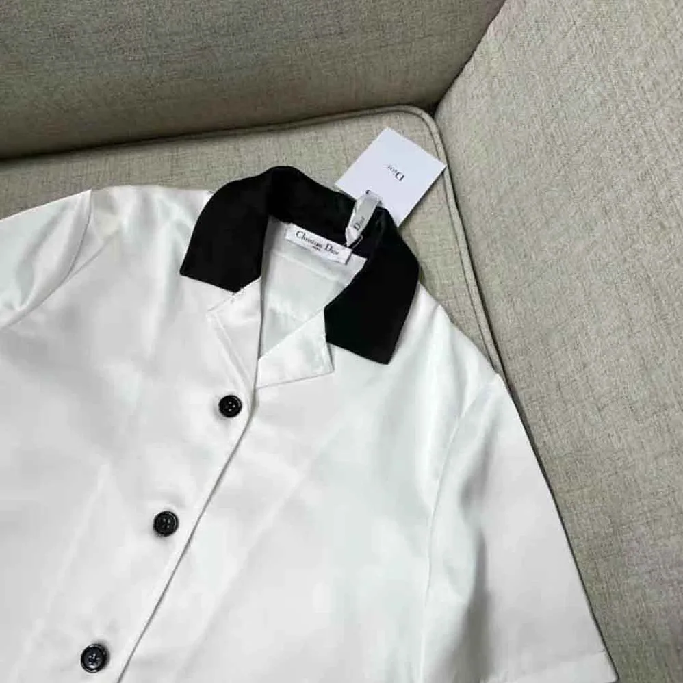 Dior Vibe Blouse White Technical Satin for Women Dior Vibe Blouse White Technical Satin for Women