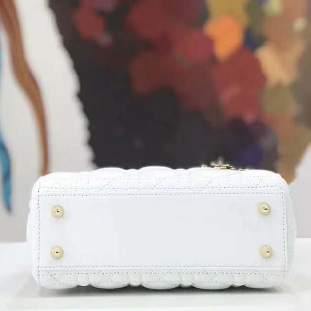 Dior MY ABCDIOR Lambskin Personalize Bag for Women in White Dior MY ABCDIOR Lambskin Personalize Bag for Women in White