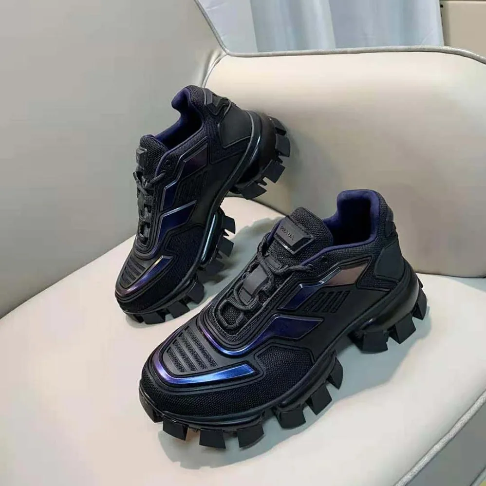 Prada Cloudbust Thunder Sneakers for Women in Navy Prada Cloudbust Thunder Sneakers for Women in Navy