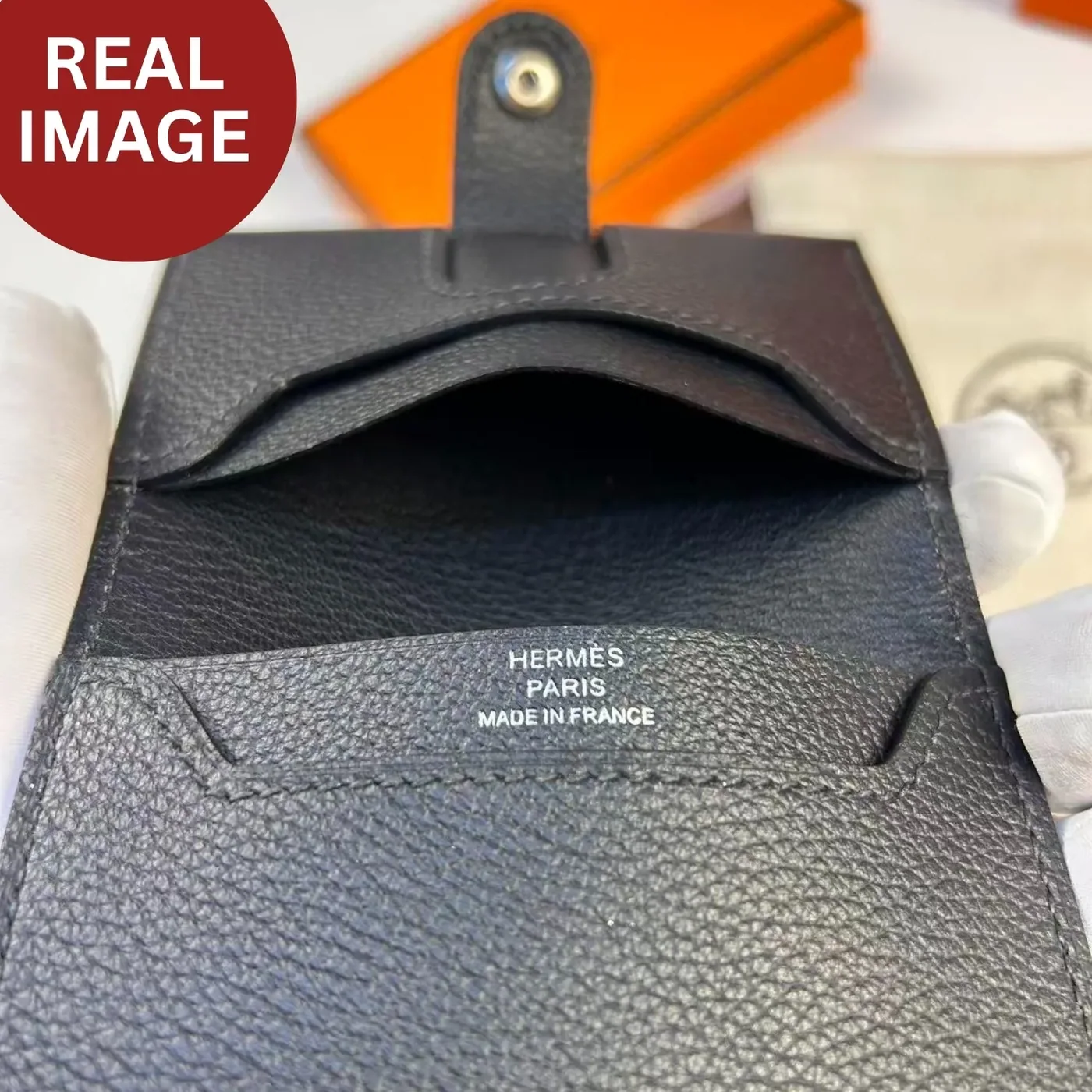 Hermes R.M.S Card Holder Noir /