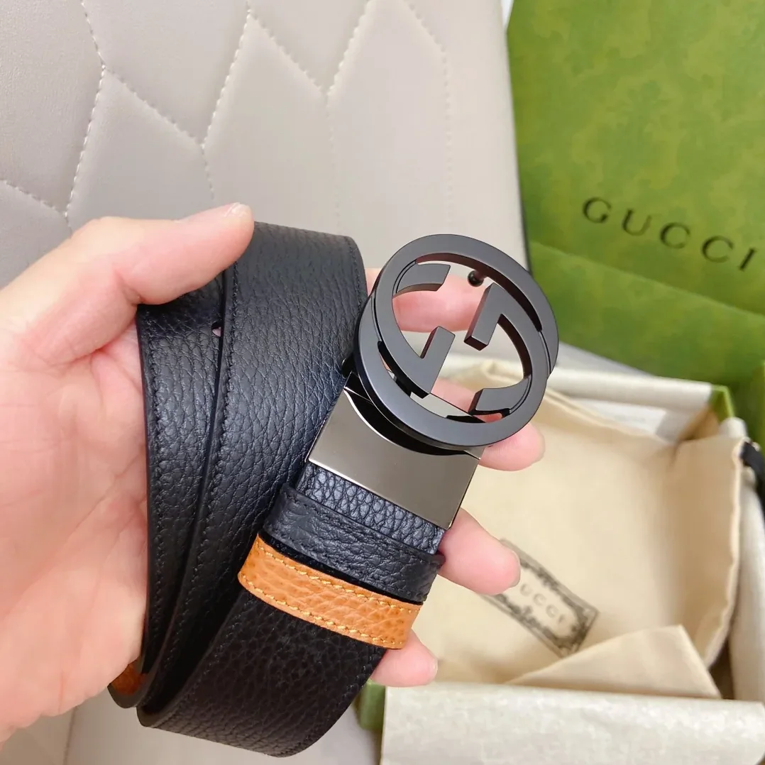 Gucci GG Marmont Reversible Belt in Black