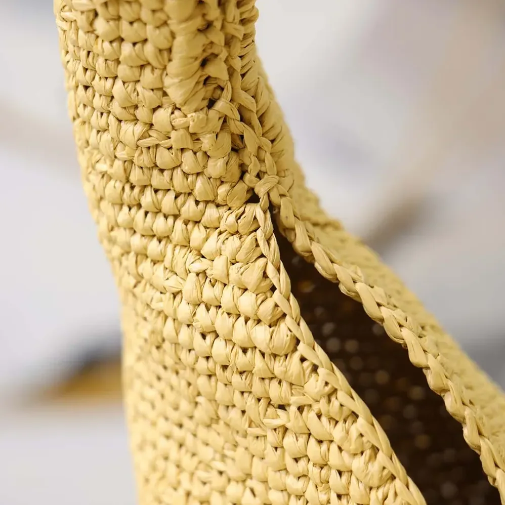 Saint Laurent YSL Icare Hobo In Raffia for Women
