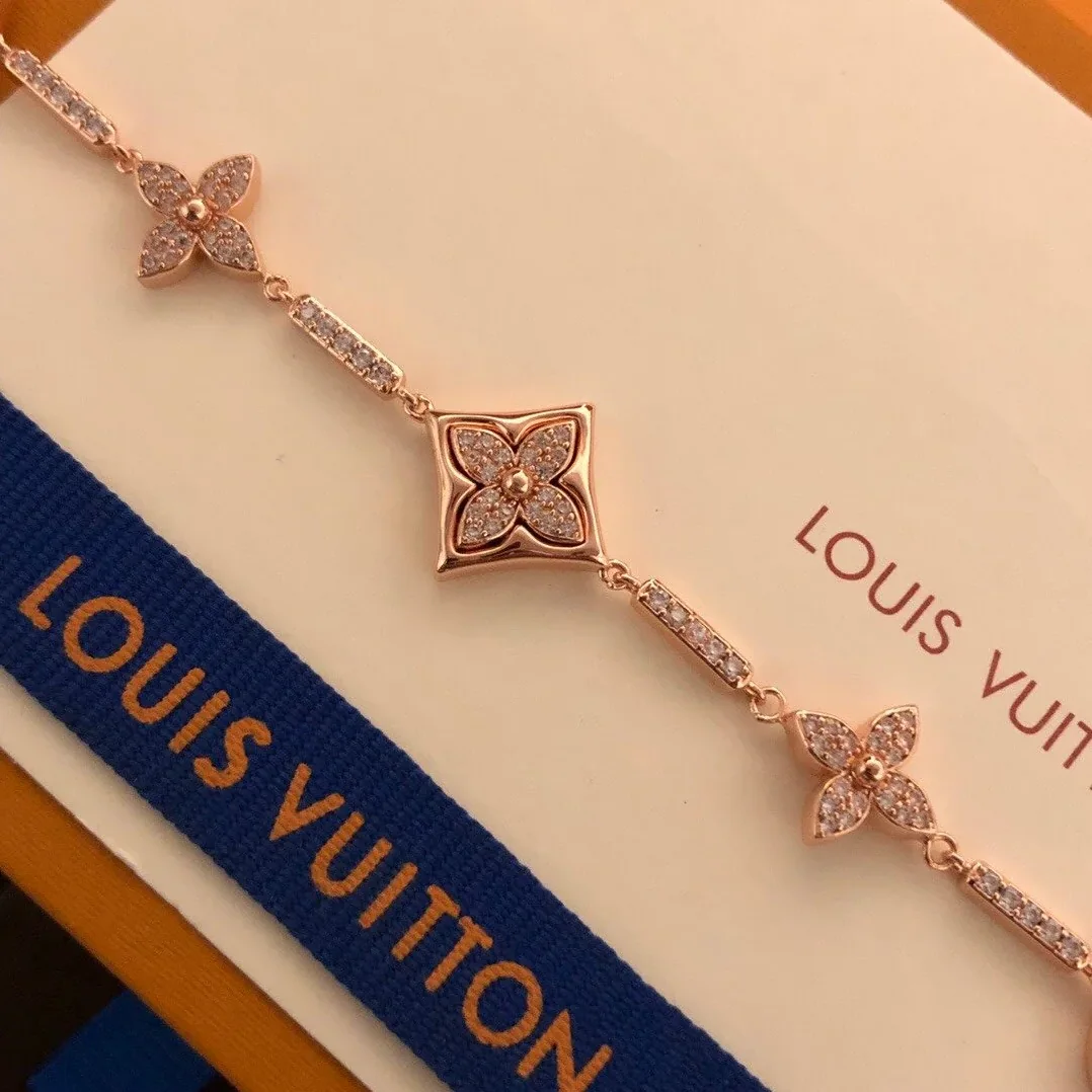 Louis Vuitton Color Blossom BB Multi-Motif Bracelet Rose Gold Hardware Louis Vuitton Color Blossom BB Multi-Motif Bracelet Rose Gold Hardware