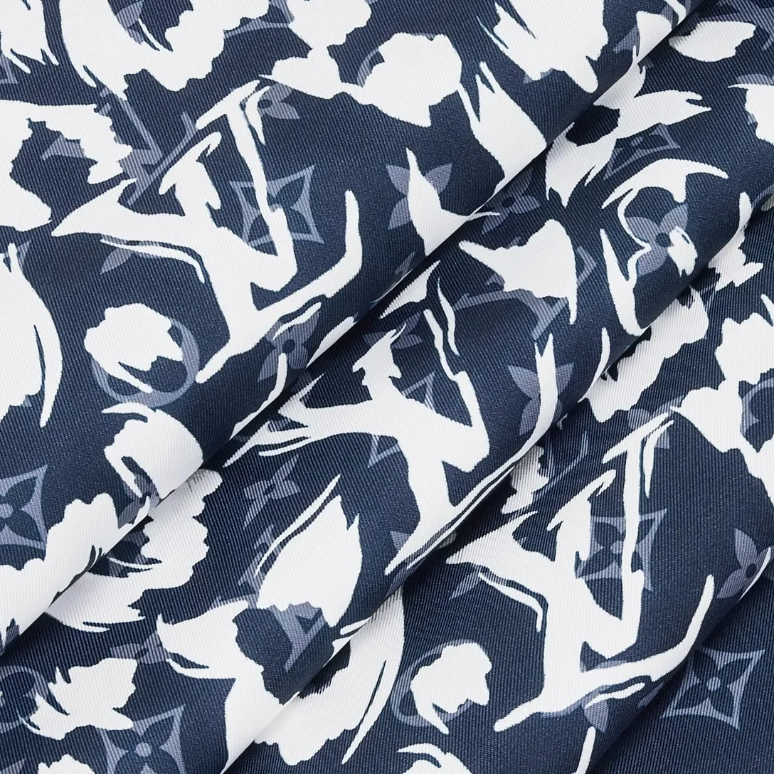 Louis Vuitton LV Safari Square 90 Scarf Blue