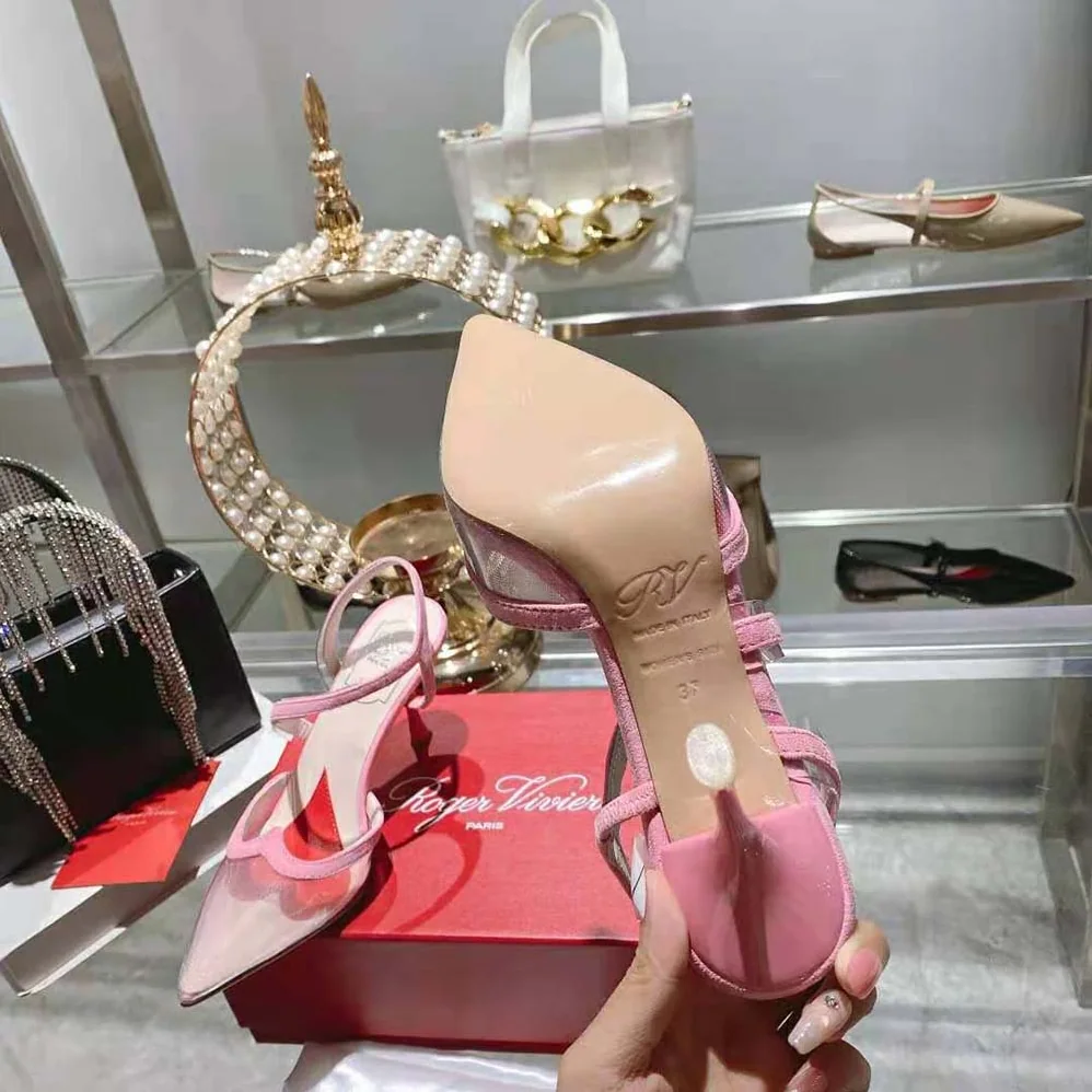 Roger Vivier I Love Vivier Slingback Pumps in PVC for Women in Pink