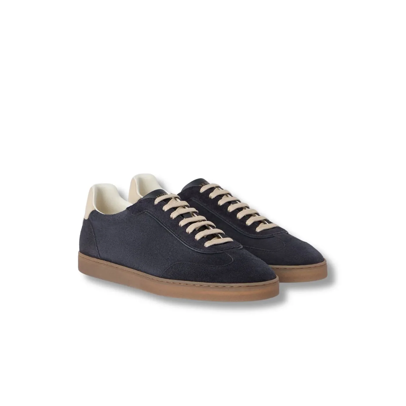 Brunello Cucinelli Washed Suede Blue Sneakers 252MZUSGGJ336