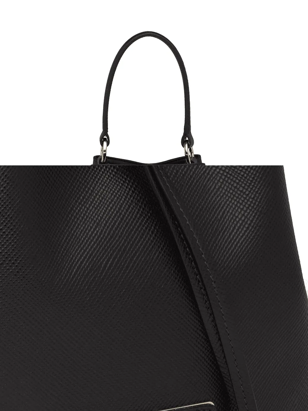 Saffiano Bucket Bag Black