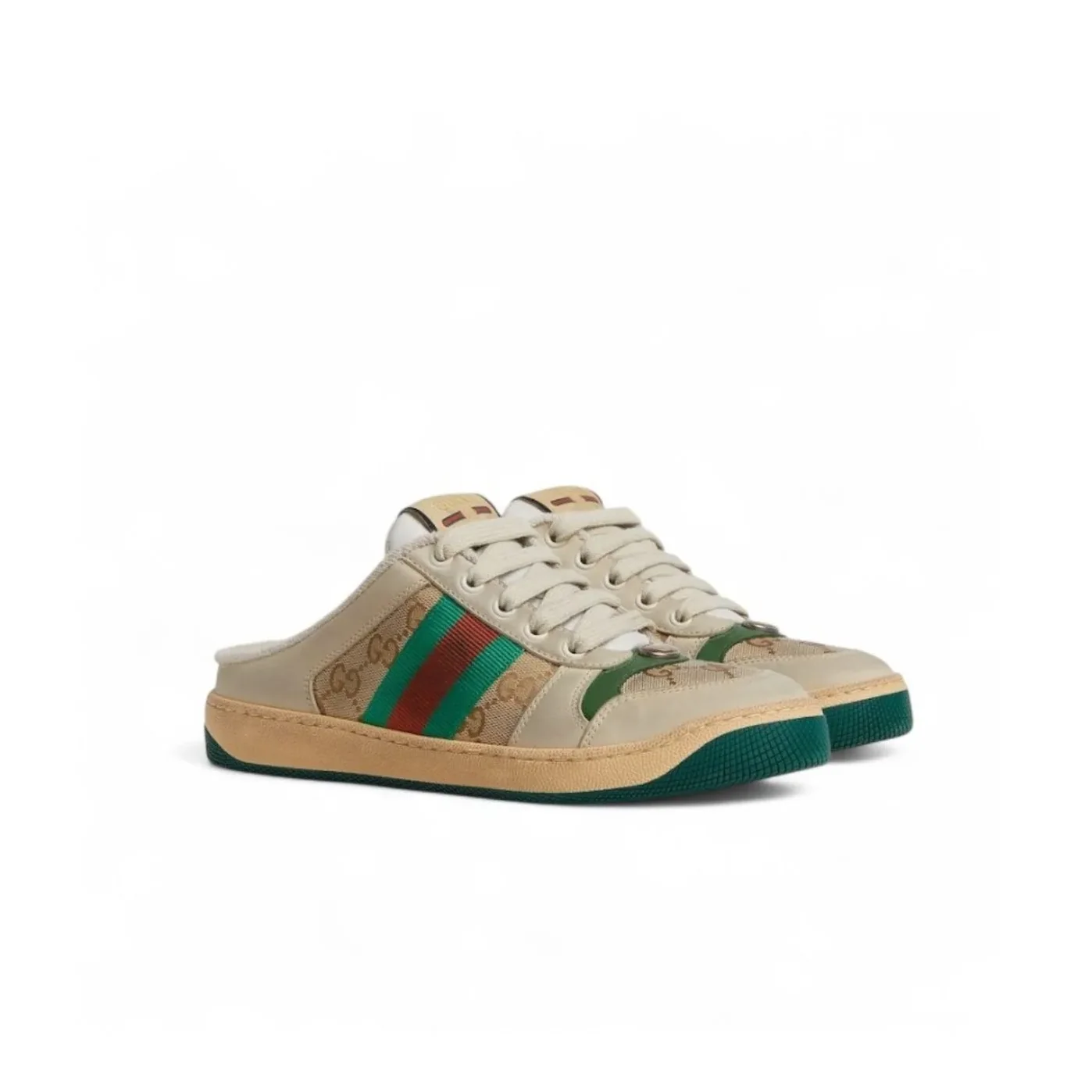 Gucci Screener Mule Beige Gucci Screener Mule Beige