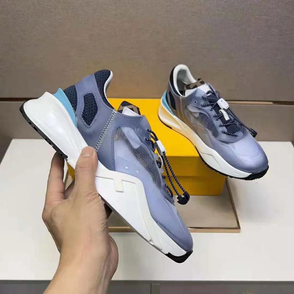 Fendi Flow Light Blue Nylon Low for Men in tops Fendi Flow Light Blue Nylon Low for Men in tops
