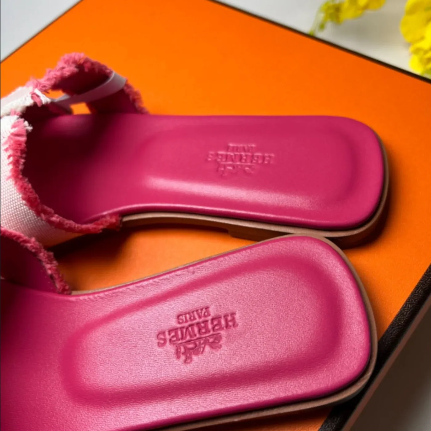 Hermes Oran Sandal Pink