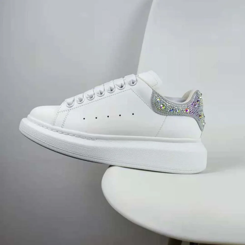 Alexander Mcqueen Oversized Sneaker in White for Women Alexander Mcqueen Oversized Sneaker in White for Women