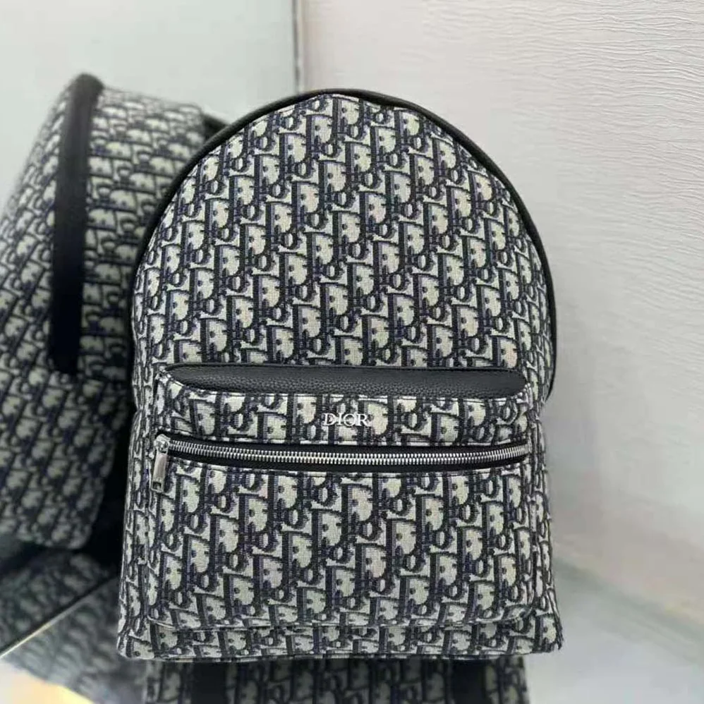 Dior Rider Backpack Beige and Black Dior Oblique Jacquard for Men Dior Rider Backpack Beige and Black Dior Oblique Jacquard for Men