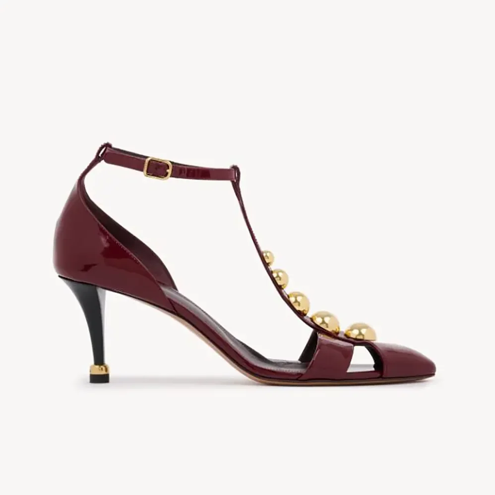 Chloe Cleia Heeled Sandal for Women in Red Chloe Cleia Heeled Sandal for Women in Red