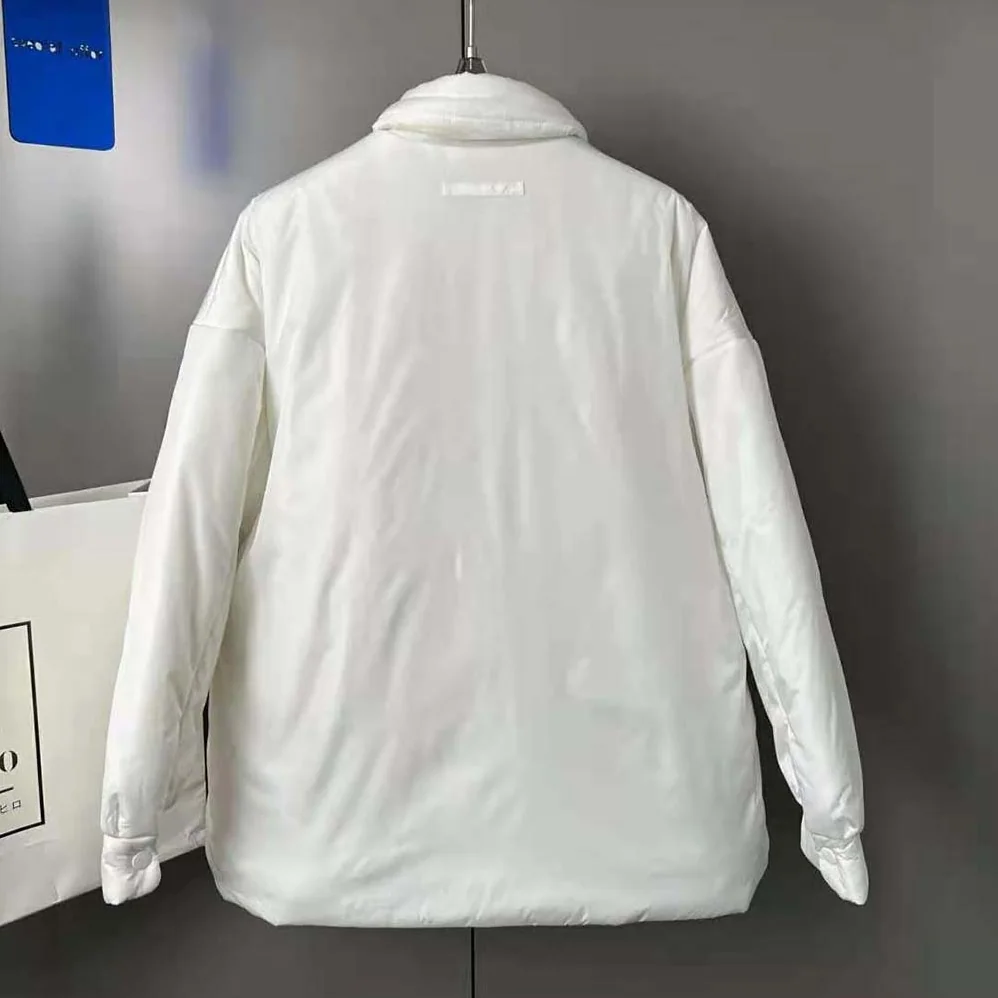 Prada Light Re-Nylon Padded Jacket for Women in White Prada Light Re-Nylon Padded Jacket for Women in White