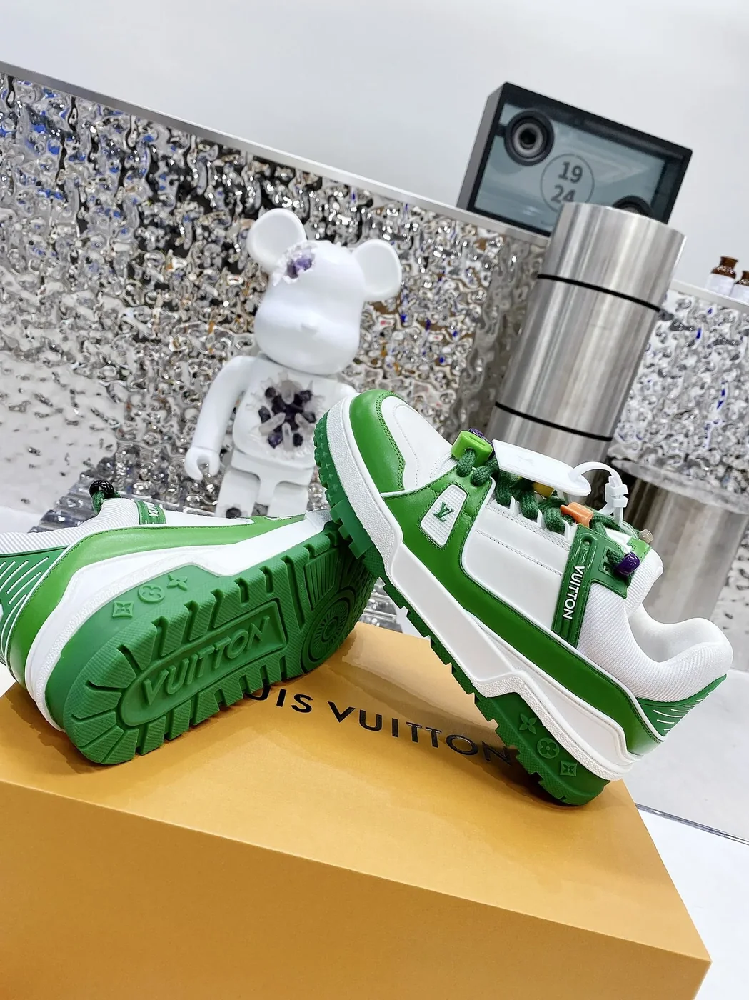 Louis Vuitton LV Trainer Sneaker Green Louis Vuitton LV Trainer Sneaker Green