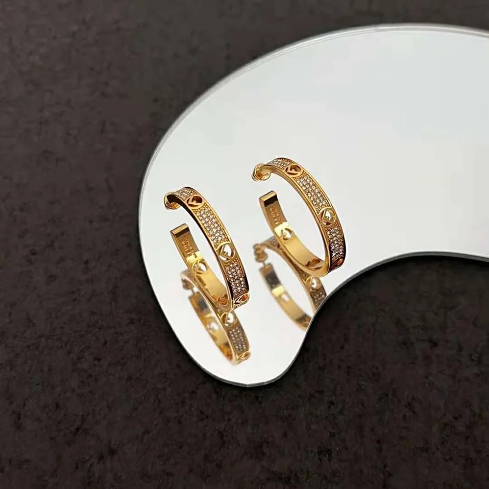 Fendi F Is Fendi Earrings Gold for Women in coloured Fendi F Is Fendi Earrings Gold for Women in coloured