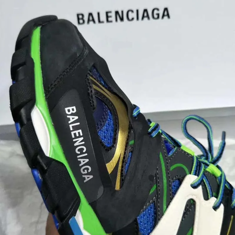 Balenciaga Shoes Track Trainers in Black Mesh and Nylon for Men in Green Balenciaga Shoes Track Trainers in Black Mesh and Nylon for Men in Green