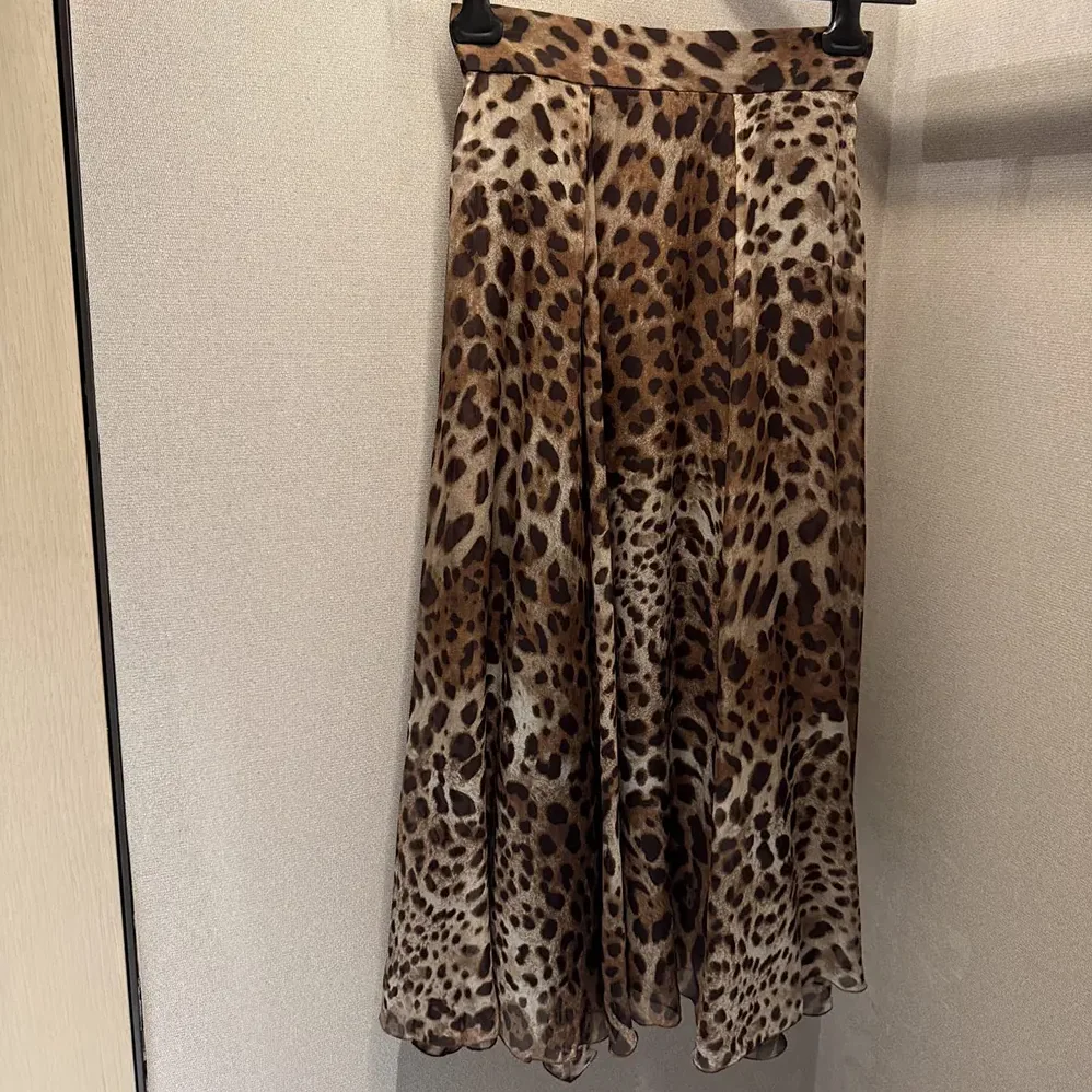 Dolce Gabbana D&G Leopard for Women in Print Chiffon Circle Skirt