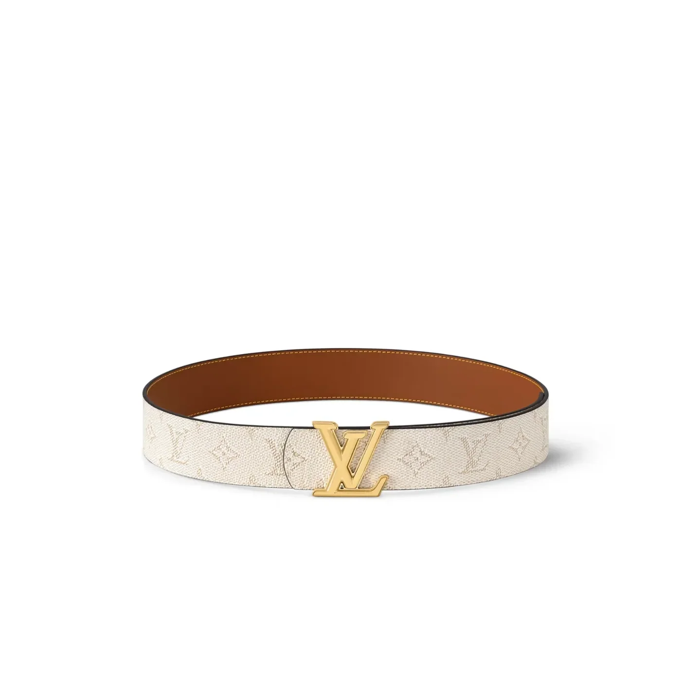Louis Vuitton LV Dimension Reversible Belt Beige