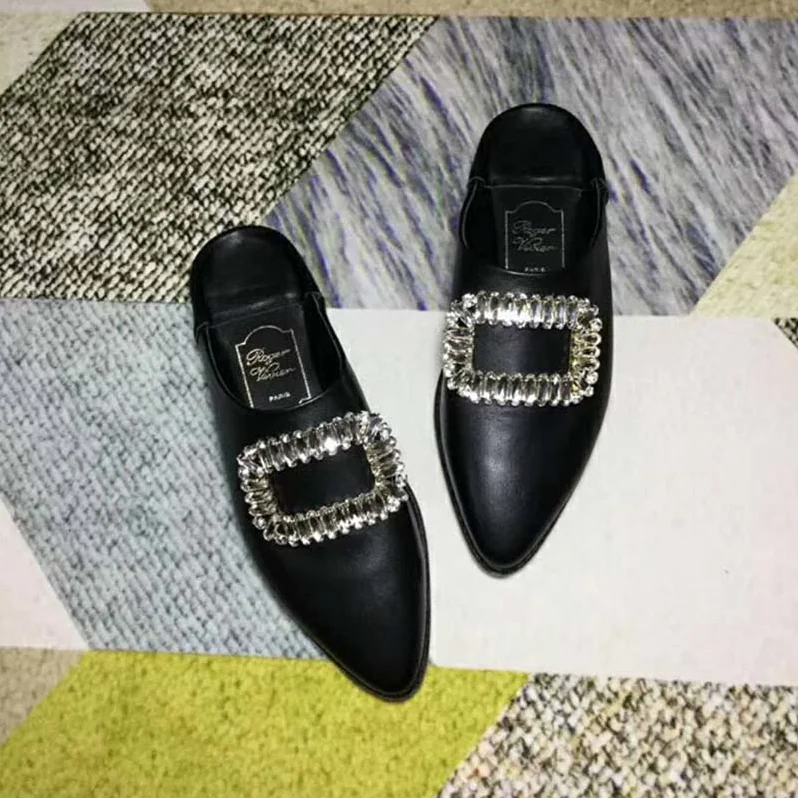 Roger Vivier Shoes Bab' Viv' Strass Buckle for Women in Black