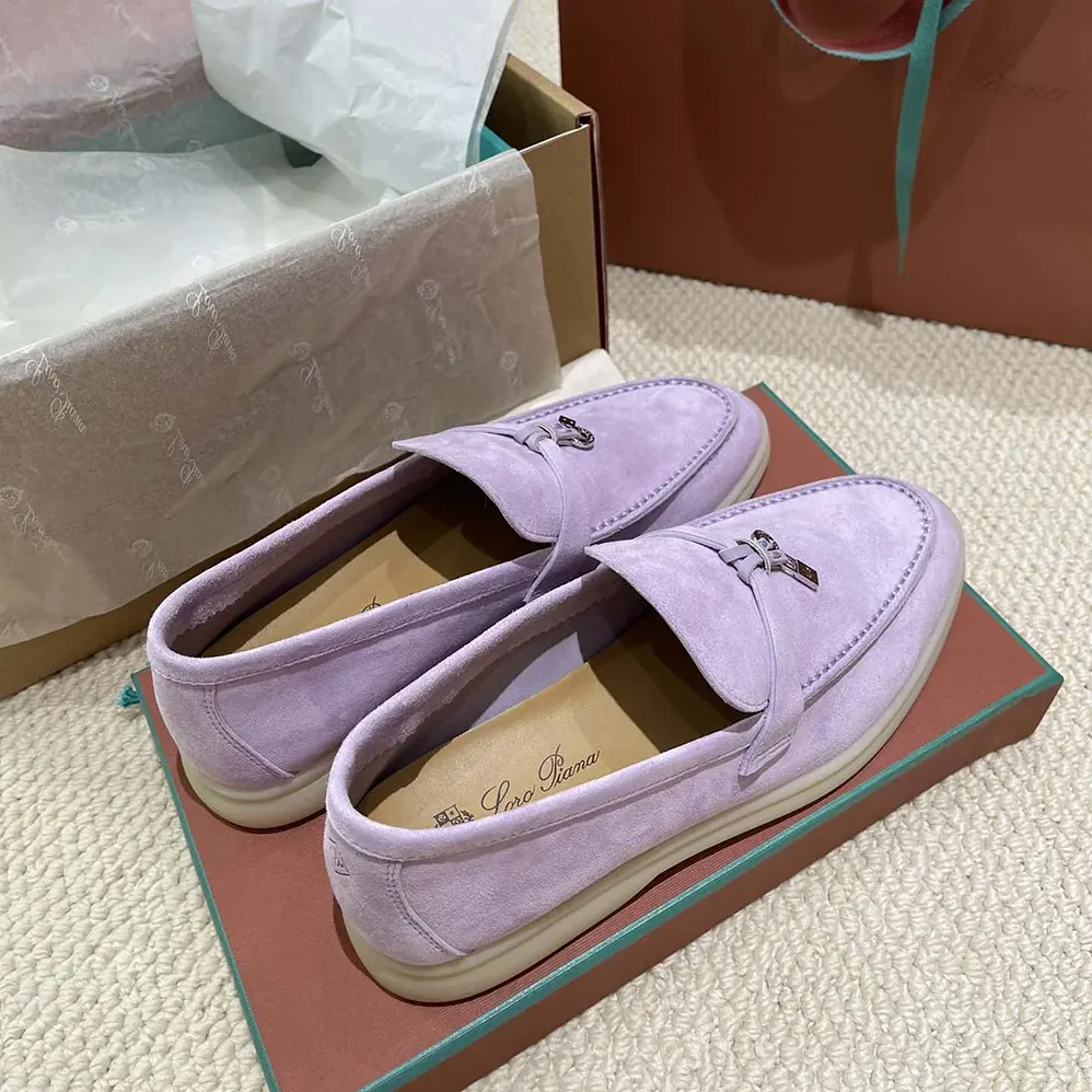 Loro Piana Summer Charms Walk Loafers for Unisex in Purple Loro Piana Summer Charms Walk Loafers for Unisex in Purple