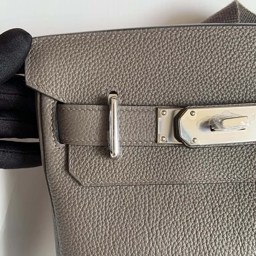 Hermes Hac A Dos PM Backpack for Unisex in Gray