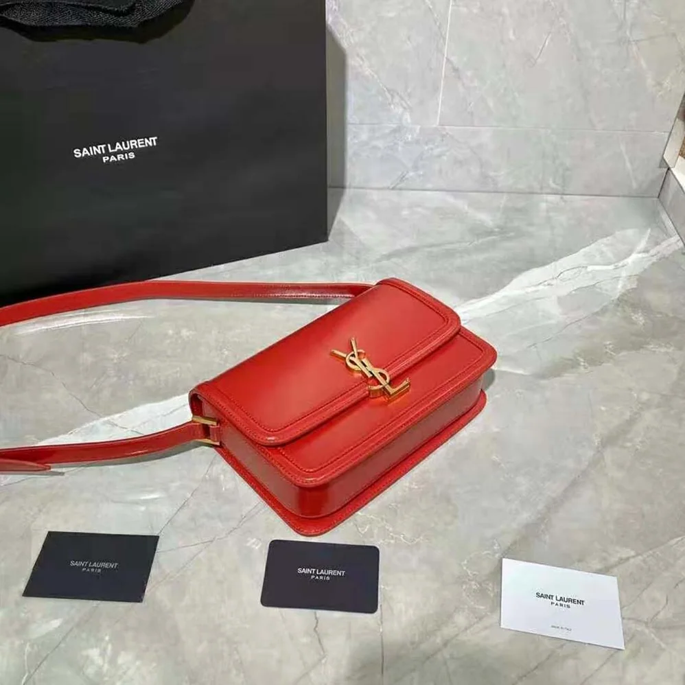 Saint Laurent YSL Solferino Medium Satchel in Box Saint Laurent Leather for Women Saint Laurent YSL Solferino Medium Satchel in Box Saint Laurent Leather for Women