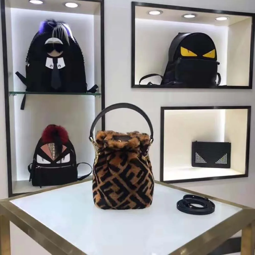 Fendi Mon Tresor Mini for Women in Bag in Brown Sheepskin Fendi Mon Tresor Mini for Women in Bag in Brown Sheepskin