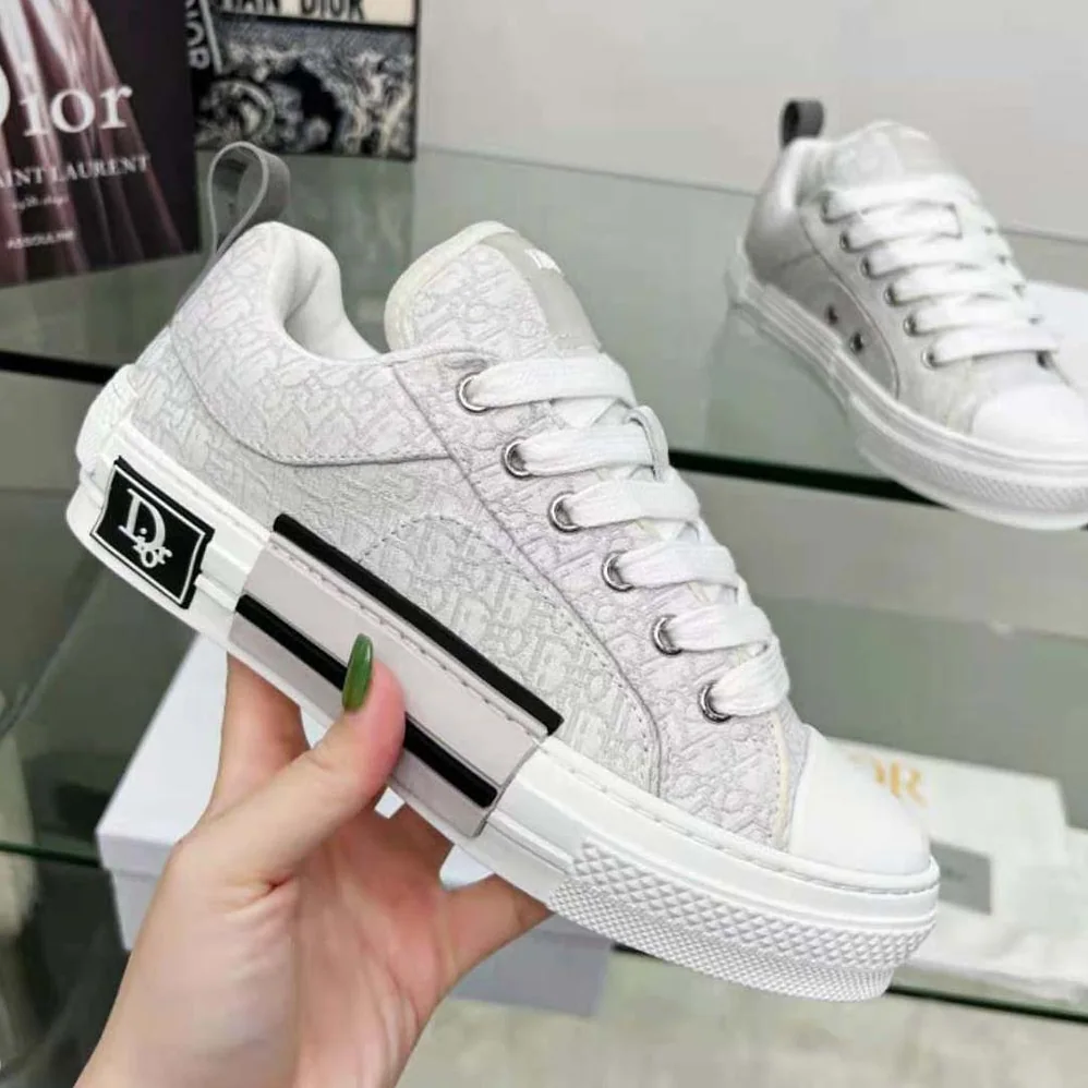 Dior B23 Skater Sneaker Cream Dior Oblique Jacquard for Men