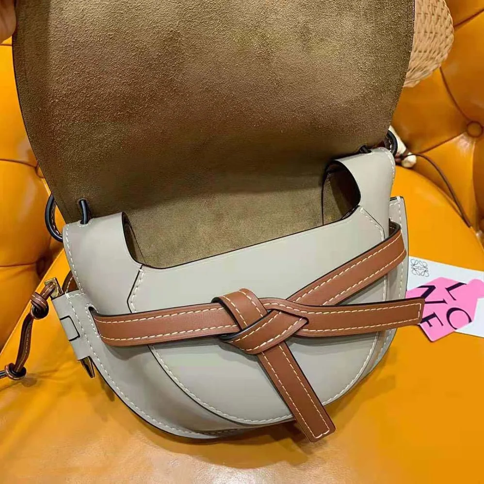 Loewe Small Gate Bag in Soft Calfskin for Women in Brown Loewe Small Gate Bag in Soft Calfskin for Women in Brown