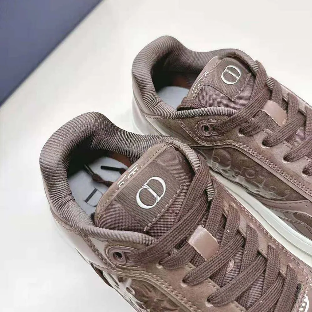 Dior B27 Low-top Sneaker Plum Patent Calfskin and Dior Oblique Gravity Leather for Men