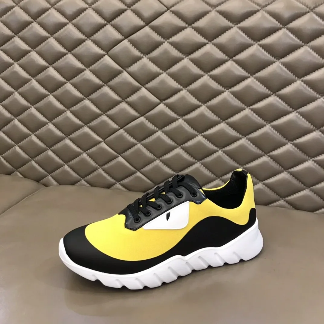Fendi Force Black in Yellow Sneakers Fendi Force Black in Yellow Sneakers