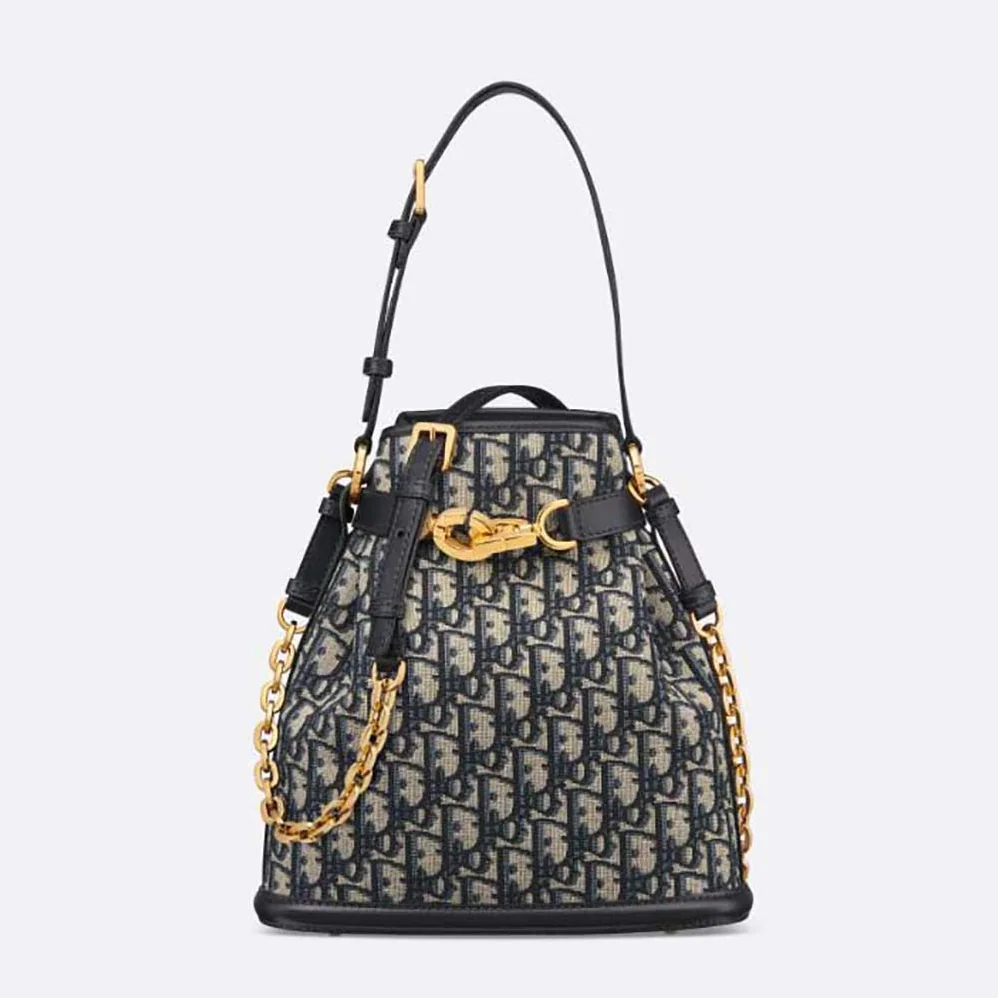 Dior Medium C'est Dior Bag Blue Dior Oblique Jacquard for Women