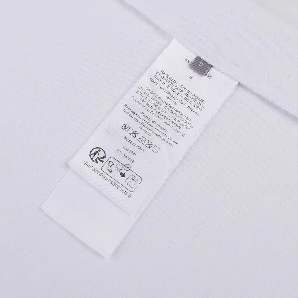 Dior T-Shirt with Pocket Relaxed Fit White Cotton Jersey for Women Dior T-Shirt with Pocket Relaxed Fit White Cotton Jersey for Women