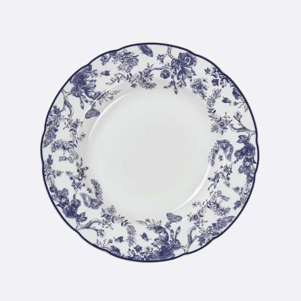 Dior Soup Plate Blue Toile de Jouy for Unisex Dior Soup Plate Blue Toile de Jouy for Unisex