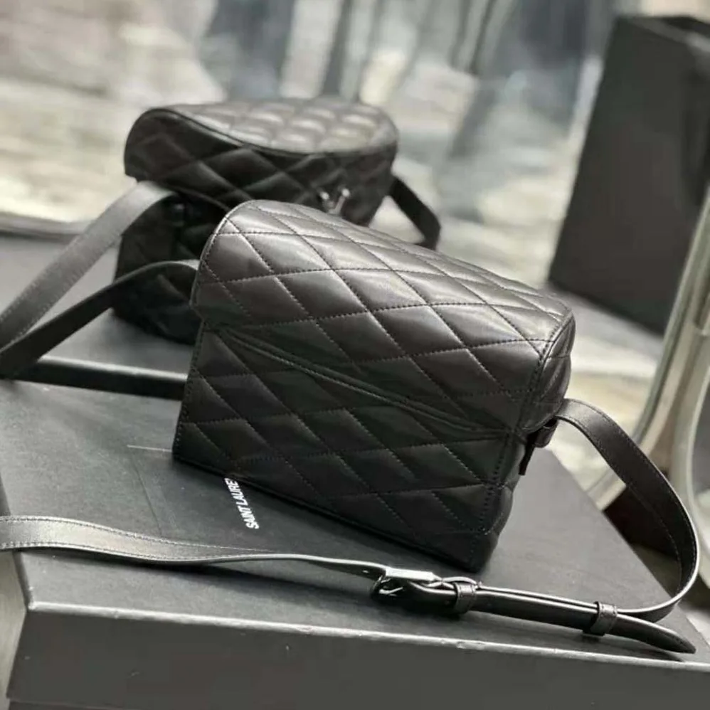 Saint Laurent YSL June Box Bag in Quilted Lambskin for Women Saint Laurent YSL June Box Bag in Quilted Lambskin for Women