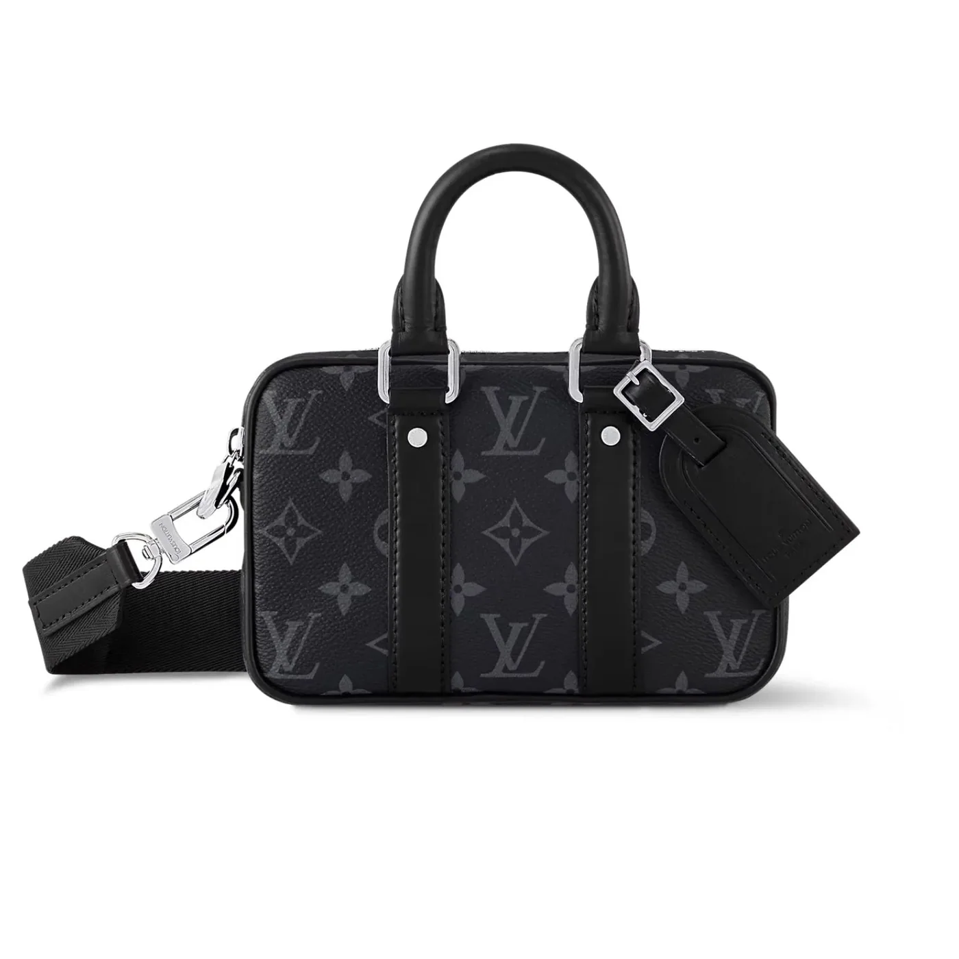 Louis Vuitton Nano Porte Documents Voyage Bag Black / Louis Vuitton Nano Porte Documents Voyage Bag Black /