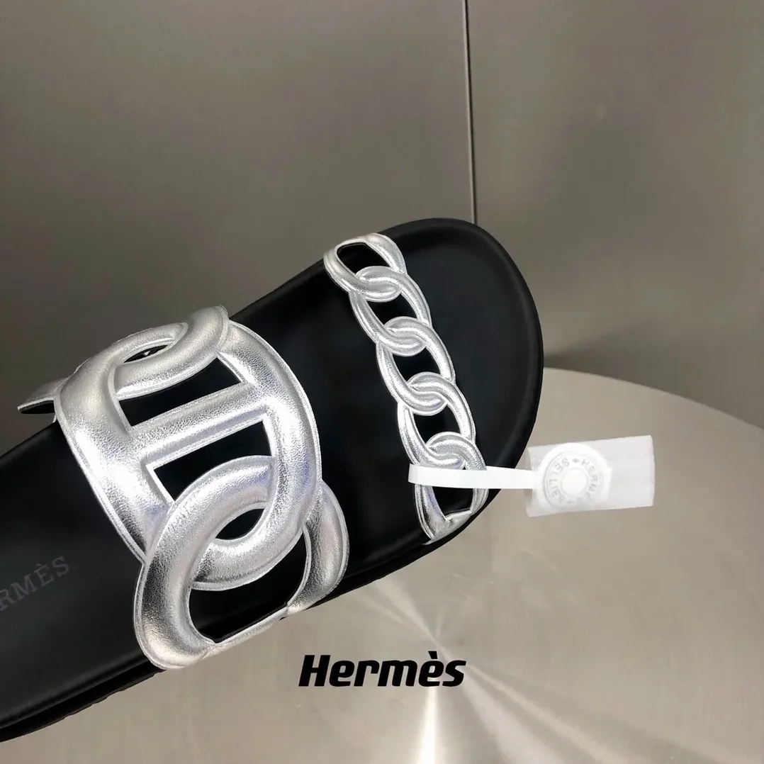 Hermes Extra Sandal Silver