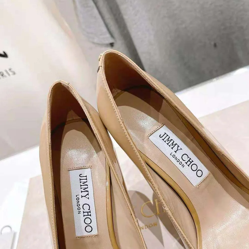 Jimmy Choo Ixia 95 Biscuit Patent Leather Pumps-IXIA95PAT for Women Jimmy Choo Ixia 95 Biscuit Patent Leather Pumps-IXIA95PAT for Women