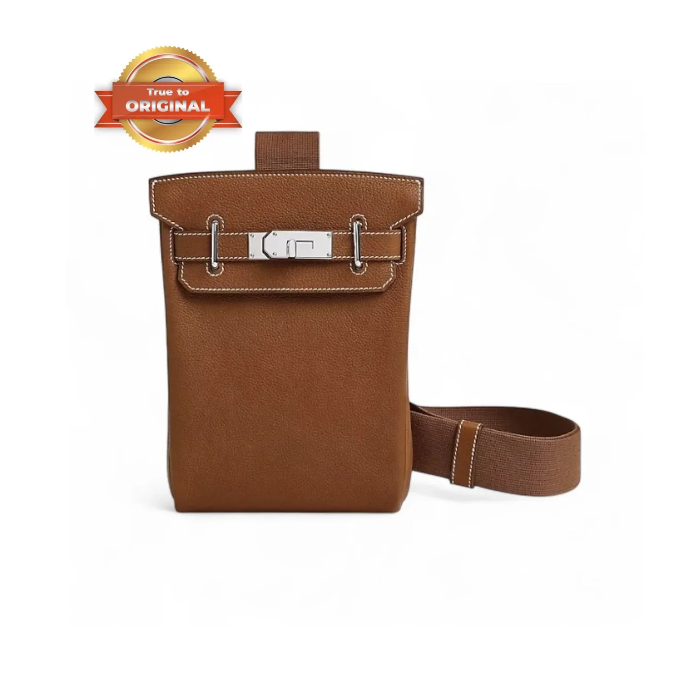 Hermes Hac A Dos PM Backpack in Fauve Silver Hardware